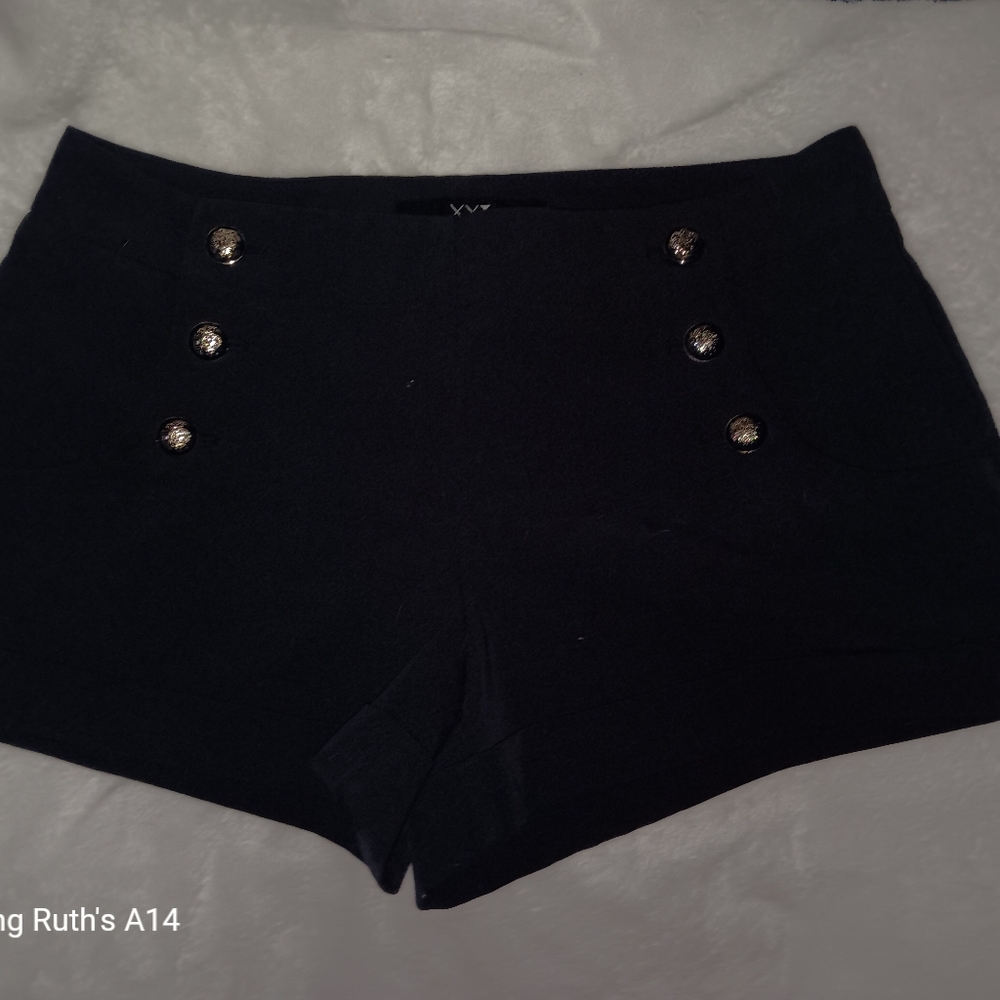 XXI, Solid Black Blue, Dress Shorts, S/P